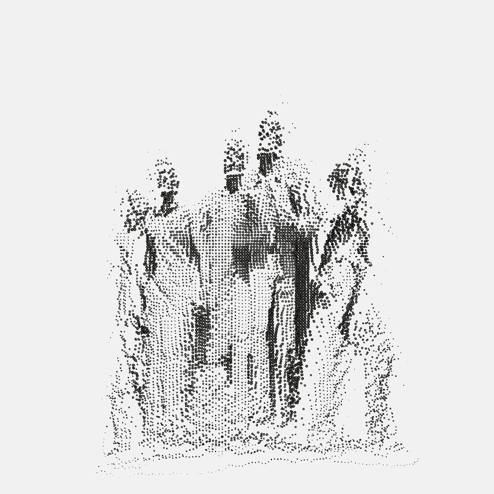 Statue goes round and round